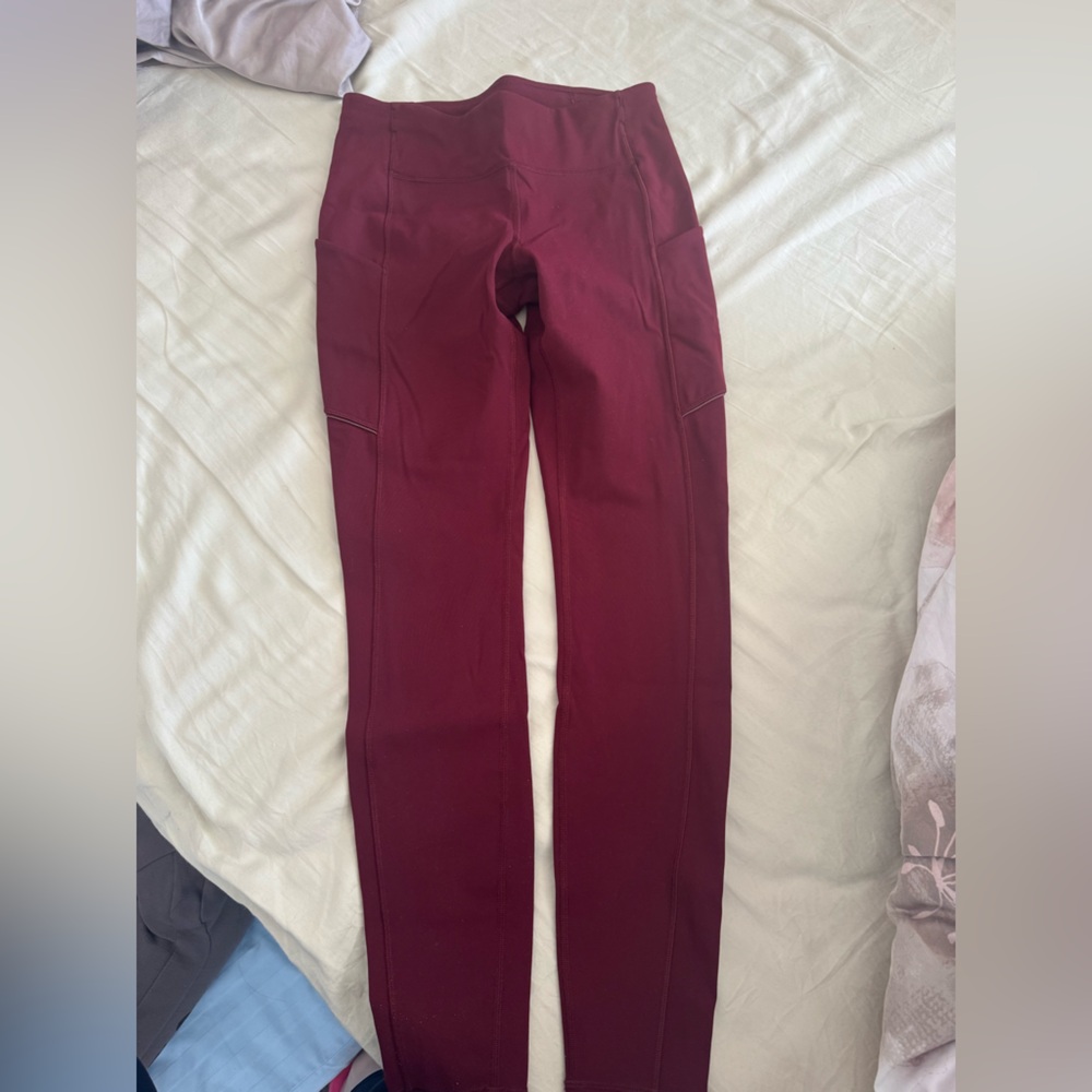 Lululemon Deep Red Leggings